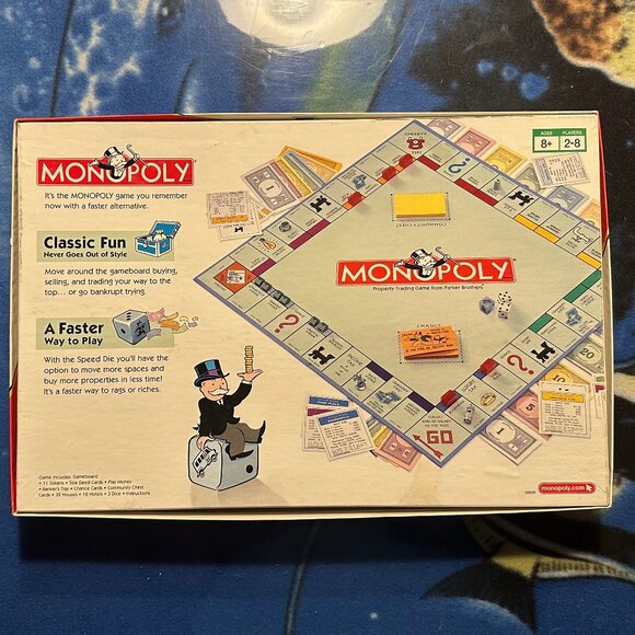 Monopoly Classic Board Game โ Speed Die Edition (Complete) - Picture 2 of 5
